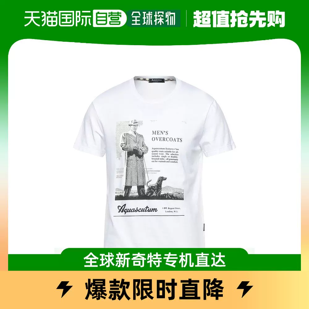 香港直邮潮奢Aquascutum 男士T恤-Taobao