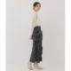 Japanese direct mail PUBLIC TOKYO Women's Big Pocket Ruffled Skirt 163644008
