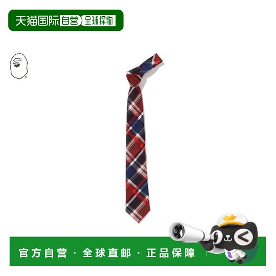 
Japan direct mail A BATHING APE BAPE TARTAN TIE #2 ape head plaid tie #2