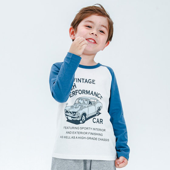 
Brand removed from the cabinet pure cotton blind box for boys and girls (optional gender size color pattern random long-sleeved T-shirt bottoming shirt