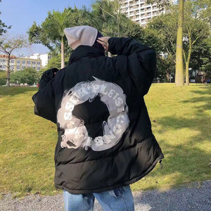 Co -branded SSUR PLUS down jacket men and women tide brand cotton clothing warm couples outer set collection
