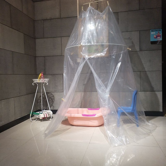 
Round bath cover is larger and thickened baby adult bathroom bath tent winter home tent warm bath cover