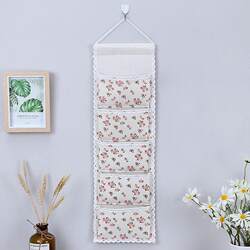 Trendy Storage Hanging Bag for Door or Wall, Multi-Layer Storage Bag, Dormitory Storage Solution, Fabric Storage Organizer
