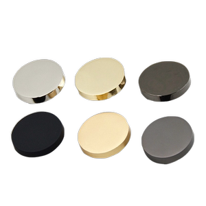 
Metal flat button suit woolen coat snap button men's coat fashionable button shirt concealed button four-fold button