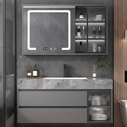 Slate Seamless Ceramic Integrated Basin Smart Bathroom Cabinet Combination Washbasin Washbasin Bathroom Bathroom