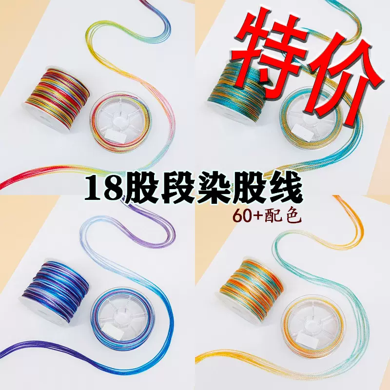 6股幻彩金银股线小份装中国结编织手工材料小粽子手鞠球diy 配件-Taobao