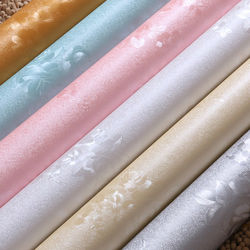 New Waterproof Warm Plain Color Printed Bedroom Wall Wallpaper Self-Adhesive Wallpaper Living Room Dormitory Bedroom Renovation Stickers