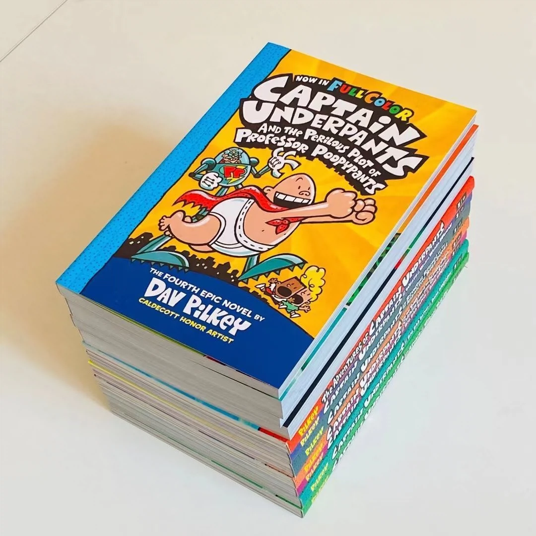 我的校长是超人1-12 Captain Underpants 内裤超人队长12册送音频-Taobao