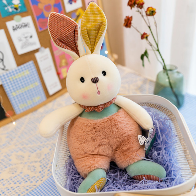 Cute Soothing Rabbit Doll Plush Toy White Rabbit Rag Doll Large Pillow ...