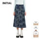 
INITIAL25 spring and summer new irregular spliced ​​denim skirt for women VV555