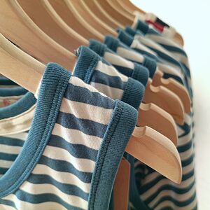 Chinese style sea urchin shirt pure cotton vest heavy weight China-Chic retro stripe waistcoat men's and women's sports T-shirts