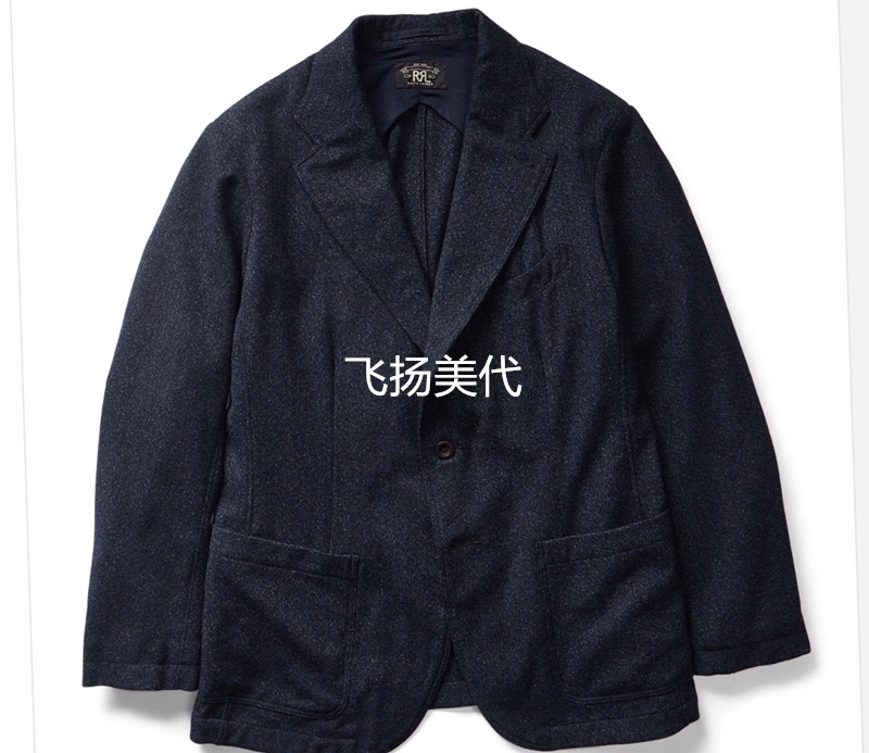 未使用品】RRL indigo corduroy sport coat Men's Unconstructed