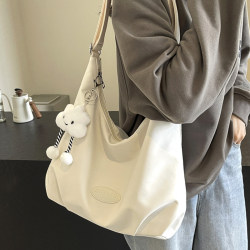 Large-Capacity Cloud Bag for Women, White Versatile Bag, 2025 New Tote Crossbody Commuter Bag, Women's Fabric Bag