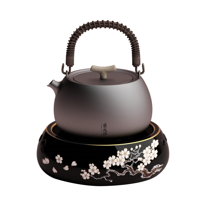 茶大师沧海烂石电陶茶炉煮茶器电茶炉日本铸铁壶玻璃壶铜壶电陶炉 