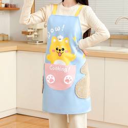Hand-Wiping Apron for Kitchen Use, 2026 New Model, Waterproof, Splash-Proof, Oil-Proof, Cooking Workwear, Women's Thin Apron for Catering