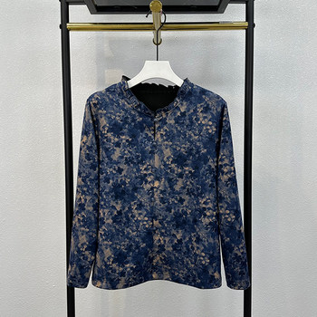 
Mom's Thin Velvet Winter Bottoming Shirt 2024 New Style Middle-aged and Old Women's Small Shirt One-piece Velvet Warm Inner T-shirt