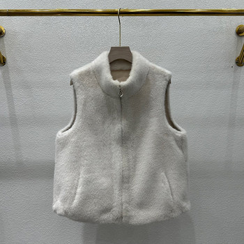 
High-end Haining fur vest for women 2025 winter new stand-up collar fur one-piece coat mink velvet vest vest