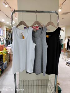 
Men's ice-sensing skin-friendly elastic vest 0039 combed cotton bottom sleeveless hurdle wearing markless round neck top summer