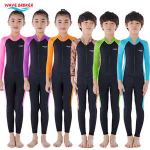 
Summer new children's wetsuit outdoor long-sleeved jumpsuit sun protection clothing quick-drying children's swimsuit long-sleeved trousers