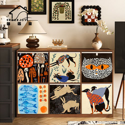 Medieval-Style Storage Basket, Retro Kalek Cabinet Storage Basket, Home Clothing Folding Storage Box, Toy Storage Box