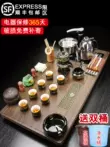 bàn trà thông minh có tủ lạnh Bộ trà hoàn toàn tự động Bộ bàn trà ấm đun nước tích hợp khay trà hộ gia đình Bàn trà Kung Fu Trung Quốc đĩa đơn giản một lớp bàn trà điện gỗ hương Bàn trà điện