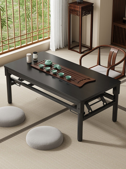 Folding table, small household dining table, simple coffee table ...