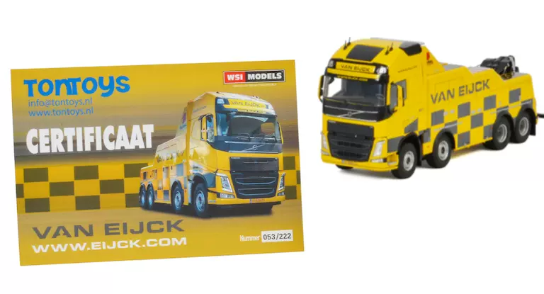 WSI 1:50 VOLVO FH4 XL 8X4 FALKOM救援车模型Van Eijck 01-3260-Taobao