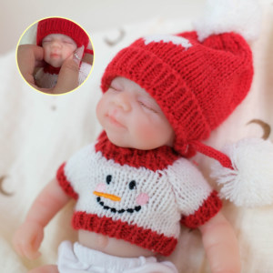 
NPK Reborn Doll Simulation Doll 20cm Pure Solid Silicone Q-Elastic Pullable Soft Birthday Gift