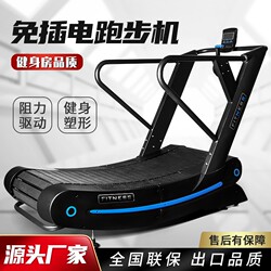 Unpowered Treadmill, Unplugged, Curved, Gym Studio, Commercial, Large, Multi-Functional, Home Fitness Equipment