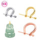 925 Sterling Silver Necklace Clamps Connector Clamps Accessories Jade Jade Clamps Melon Seed Clamps Pendant Clamps