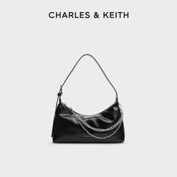 Charles&Keith Spring Women's Bag Ck2-40782472 Soft Zipper Shoulder Pleated Underarm Bag for Women