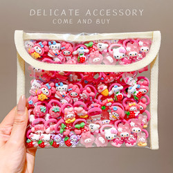 Cartoon Cute Hair Ties for Little Girls That Don'T Hurt Hair, Thumb Ring Hair Ties, Children's Hair Accessories, Headbands, Hair Rings