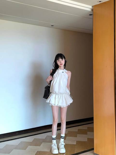 American sexy hot girl white lace trousers low waist short skirt pants summer new ins trendy skirt women