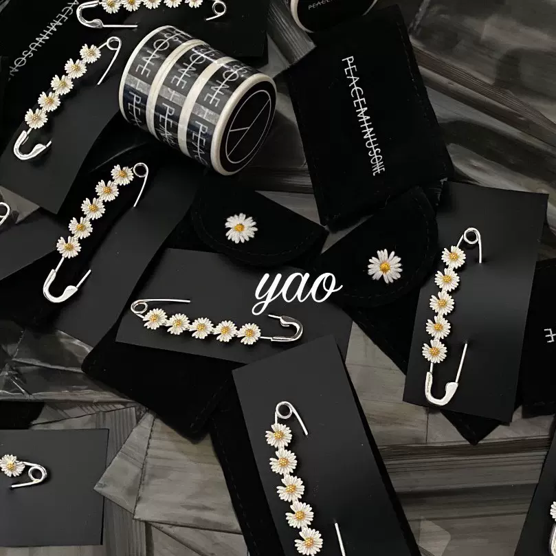 peaceminusone 雏菊别针PMO DAISY SAFETY PIN #1 SILVER