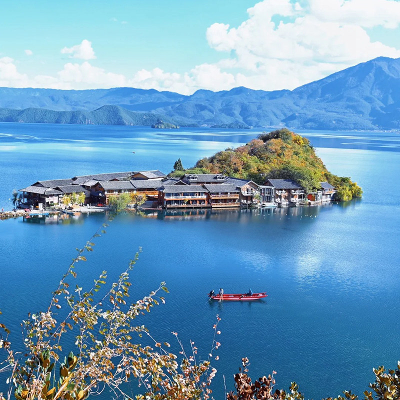 【私家团】成都出发泸沽湖旅游西昌古城邛海4天3晚住5钻一单一团