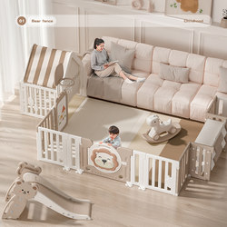 Xier Three-Sided Baby Playpen Crawling Fence Infant Safety Fence Living Room Floor Crawling Mat Indoor Home Use