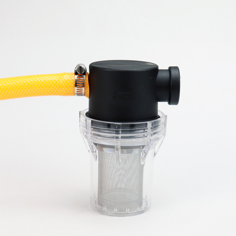 304 Stainless Steel Fish Toilet Filter - Transparent Tube Trachea Connector