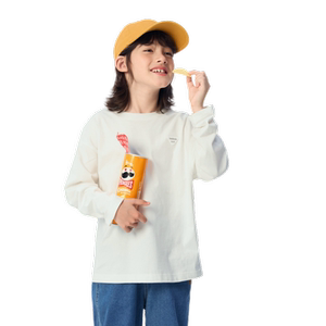 
Balabala children's clothing, children's long-sleeved T-shirt, boys and girls' spring and autumn tops, base shirt, T casual and versatile top trendy