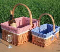 New Rattan Picnic Basket, Hand Basket, Shopping Basket, Outdoor Flower Basket, Gift Packaging Basket, Fruit Basket