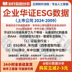 Listed Company Hua Zheng Esg Rating Annual Score Data 2009-2024.12