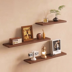 Solid Wood Wall Shelves, Living Room Wall Shelves, Bedroom Bedside Shelves, Wall Bookshelves, Wooden Display Shelves