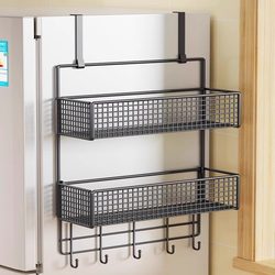 Refrigerator Storage Rack Side Organizer Kitchen Supplies Multi-Layer Organizer Shelf Multifunctional Spice Rack