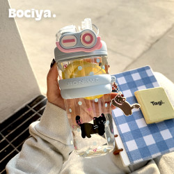 Water Cup for Summer, Large Capacity for Girls, Student Plastic Cup, 2026 New Model, Tritan, High Temperature Resistant Straw Cup for Postpartum Women