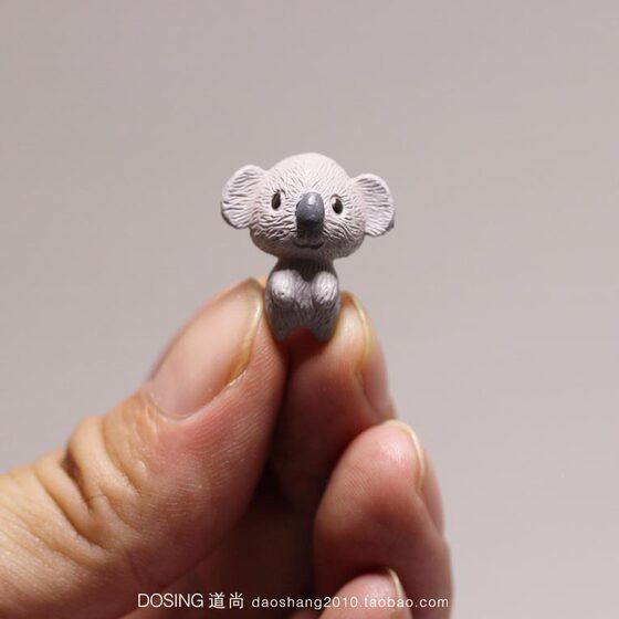 
Mini version, super small koala, cute little animals, DIY accessories, plastic doll model, handmade