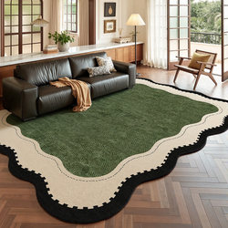 French-Style Living Room Carpet 2026 New Model High-End Washable and Wipeable Formaldehyde-Free Sofa Bedroom Floor Mat Waterproof Large Area