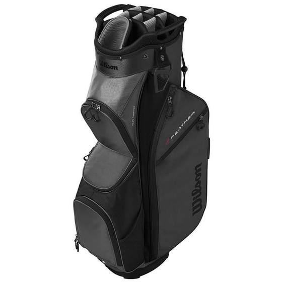 
Wilson Golf Bag Men's Durable Portable Water-Repellent Lightweight Black Gray Multi-Pocket