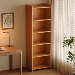 Simple Bookshelf, Floor-Standing Storage Rack, Small Bookcase for Living Room, Integrated Storage Cabinet, Children's Storage, Corner Narrow Cabinet