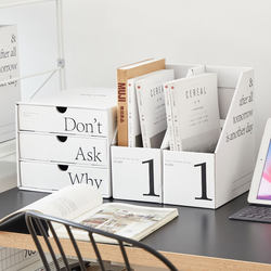 ins Wind Storage Box Student Book Organizer Drawer-Type Desktop Storage Box Office Workstation Transformation Paper Storage