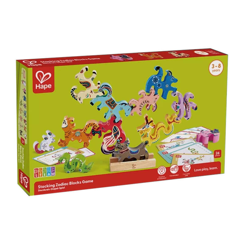 Hape Zodiac Building Blocks - Educational Wooden Stacking Toy