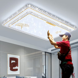 Living Room Lamp, Modern, Simple and Elegant, 2026 New Model, Crystal Ceiling Lamp, Main Hall Lamp, Direct Sales from Zhongshan Lighting Factory